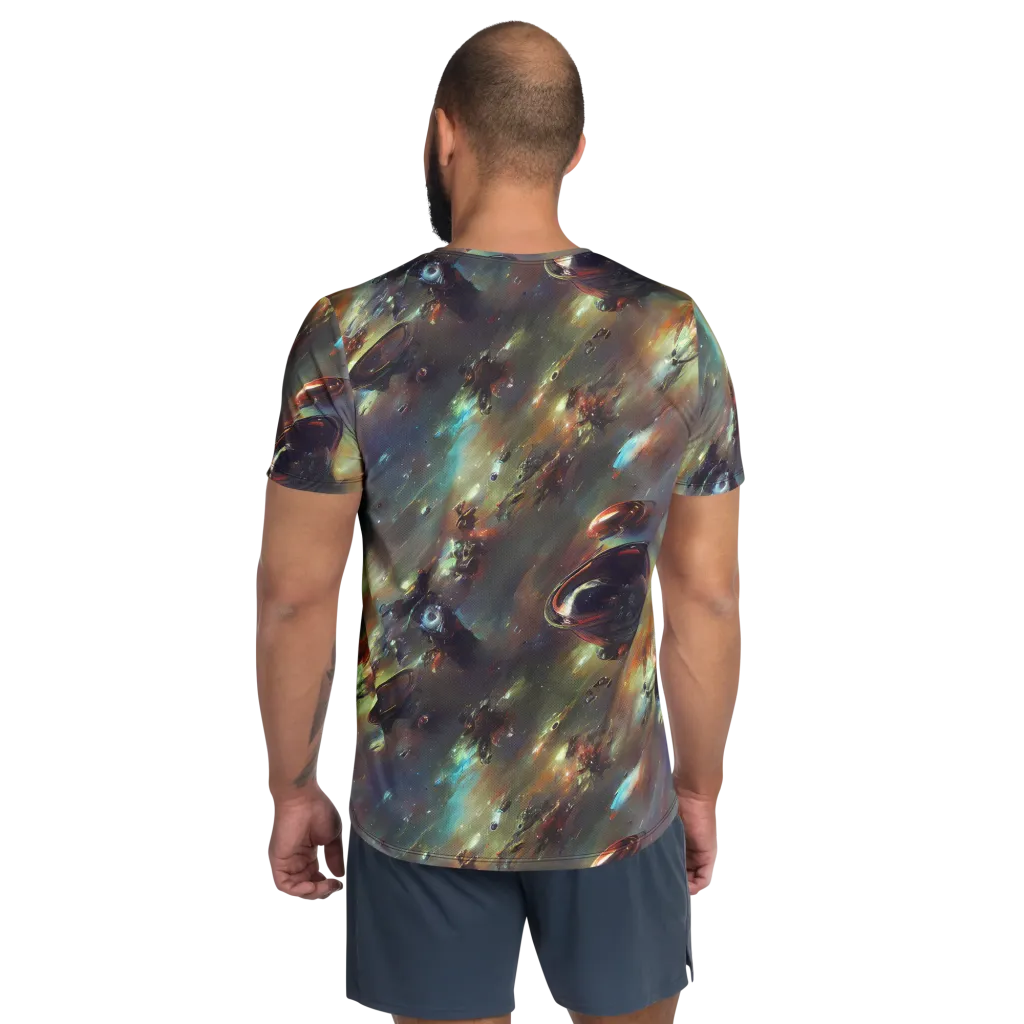 Chaos Crescendo on Men's Athletic T-Shirt — Back
