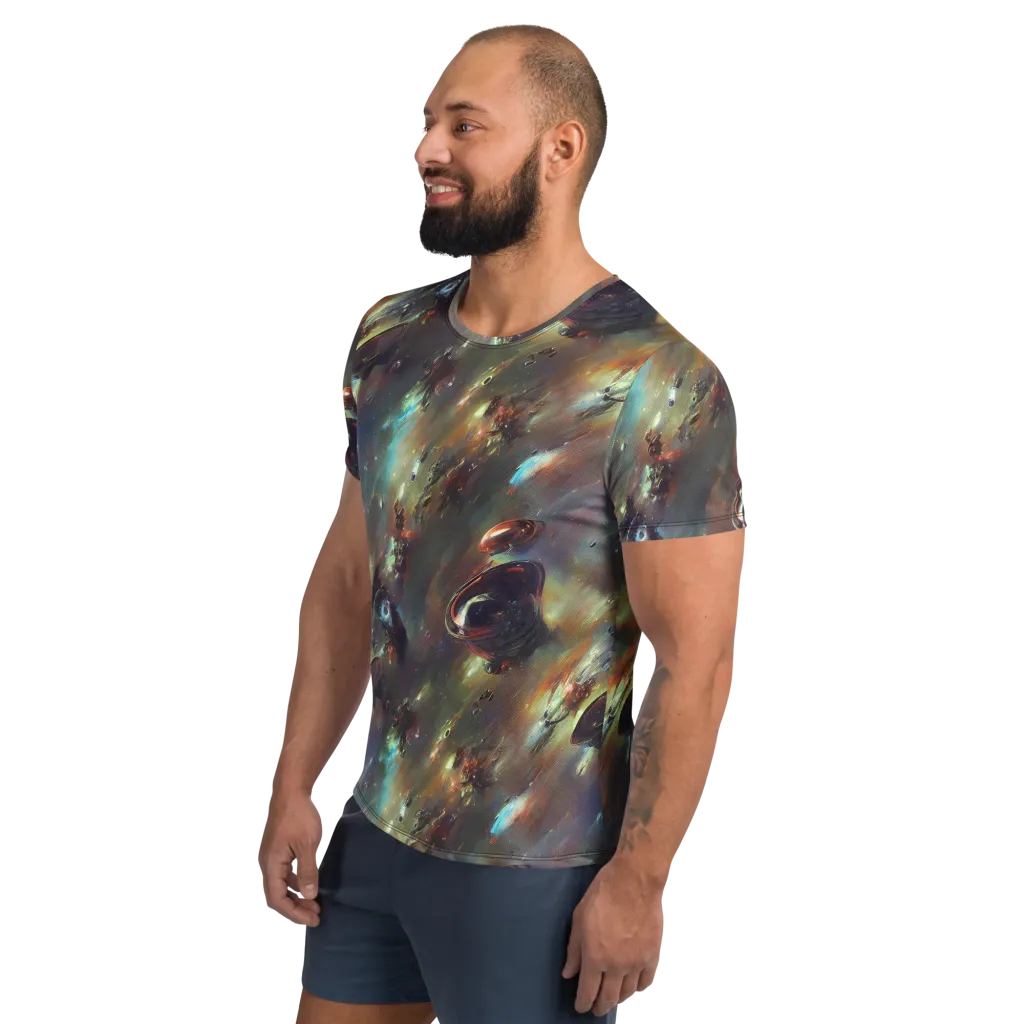 Chaos Crescendo on Men's Athletic T-Shirt — Left