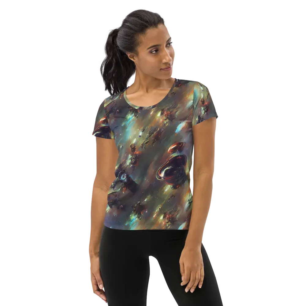 Chaos Crescendo on Women's Athletic T-Shirt — Front