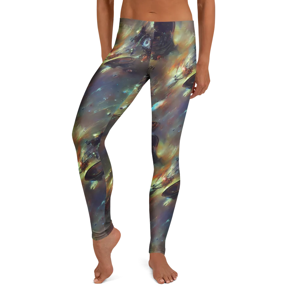 Chaos Crescendo on Leggings — Front