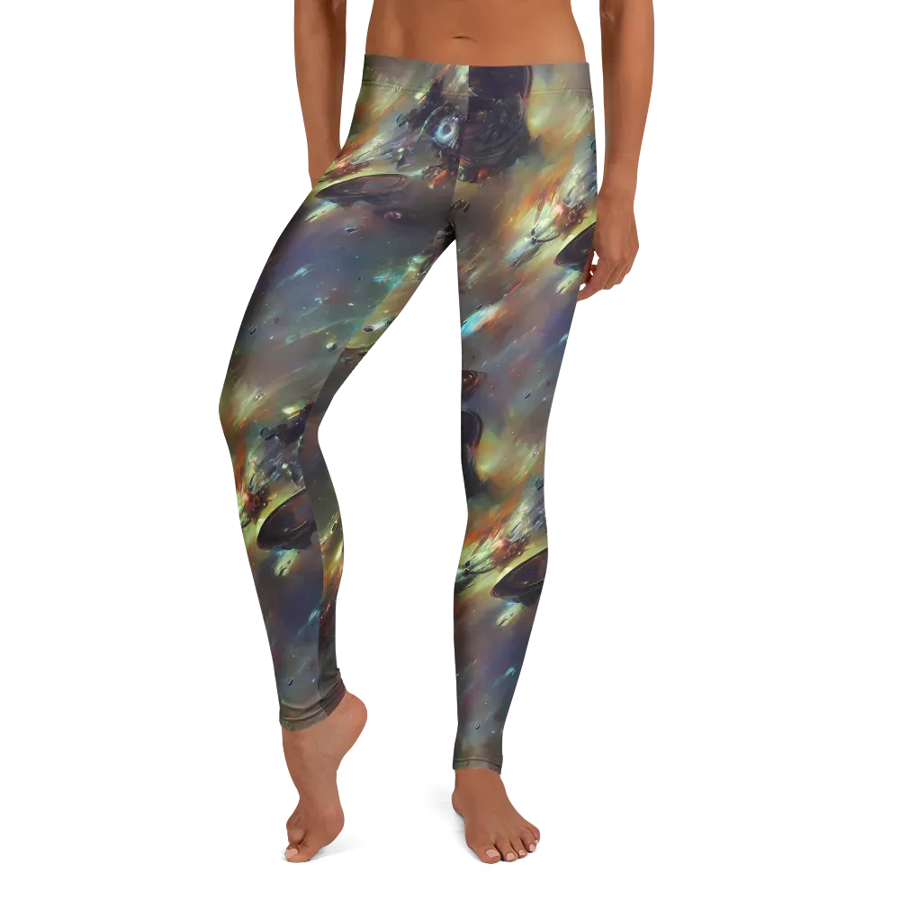 Chaos Crescendo on Leggings — Front