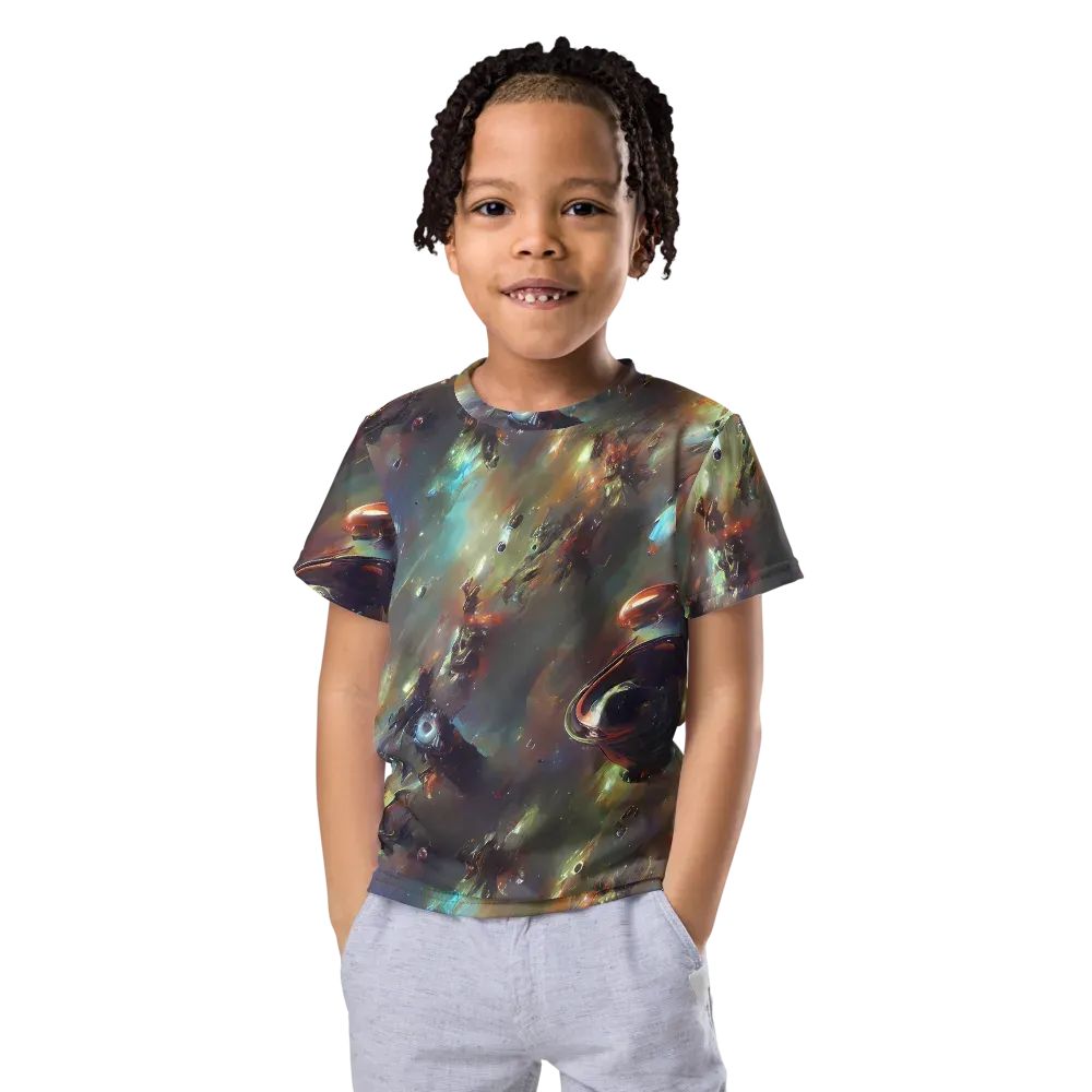Chaos Crescendo on Kids Crew Neck T-Shirt — Front