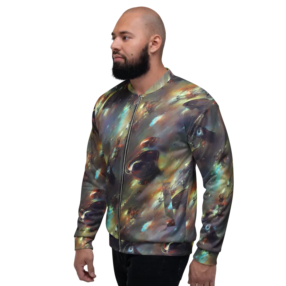 Chaos Crescendo on Bomber Jacket — Left