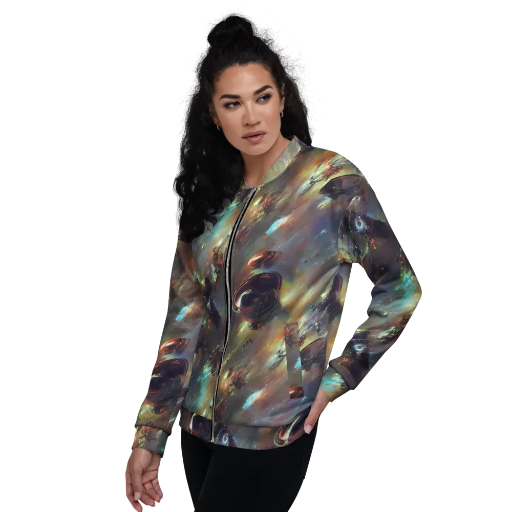 Chaos Crescendo on Bomber Jacket — Left