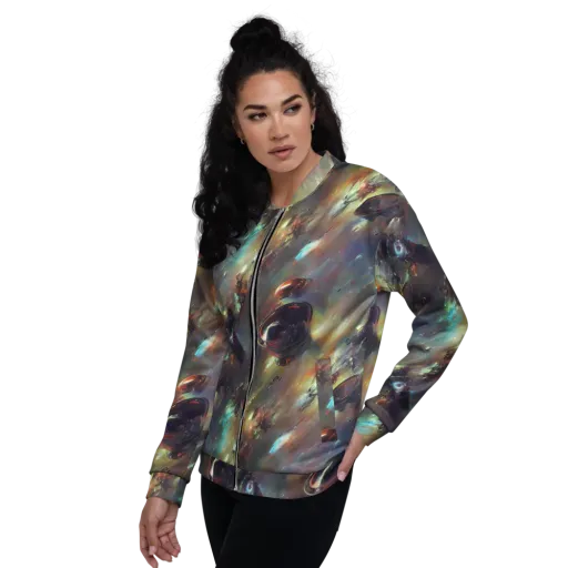 Chaos Crescendo on a Bomber Jacket