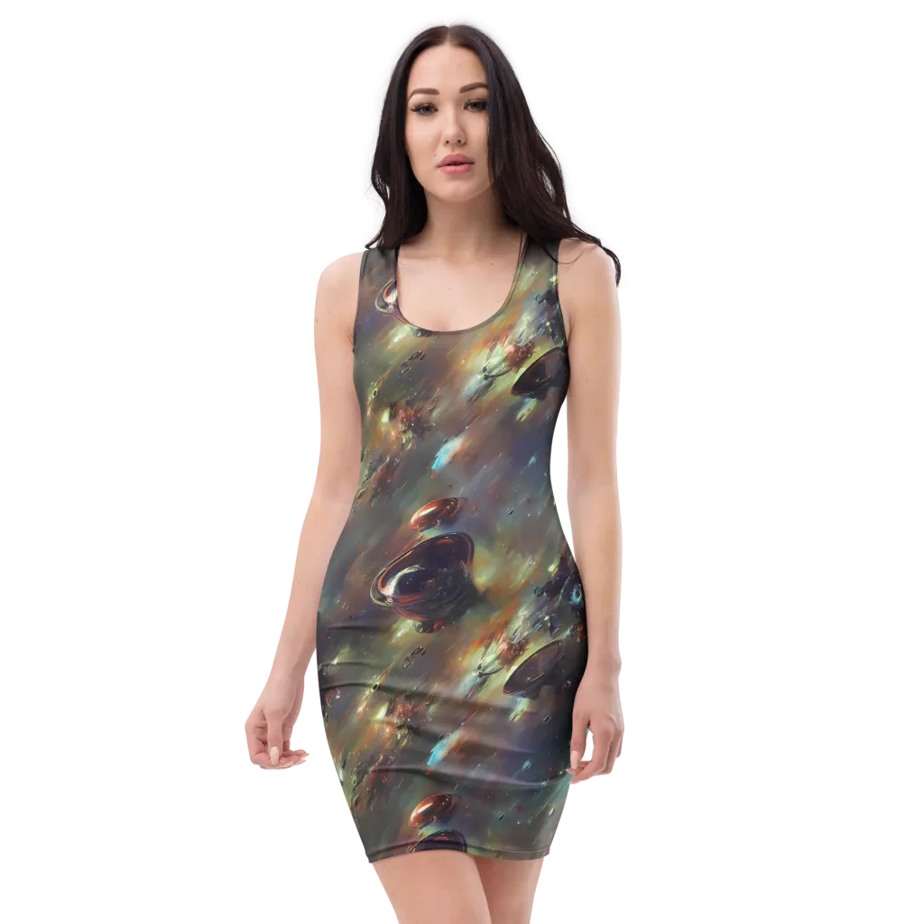 Chaos Crescendo on Bodycon Dress — Front