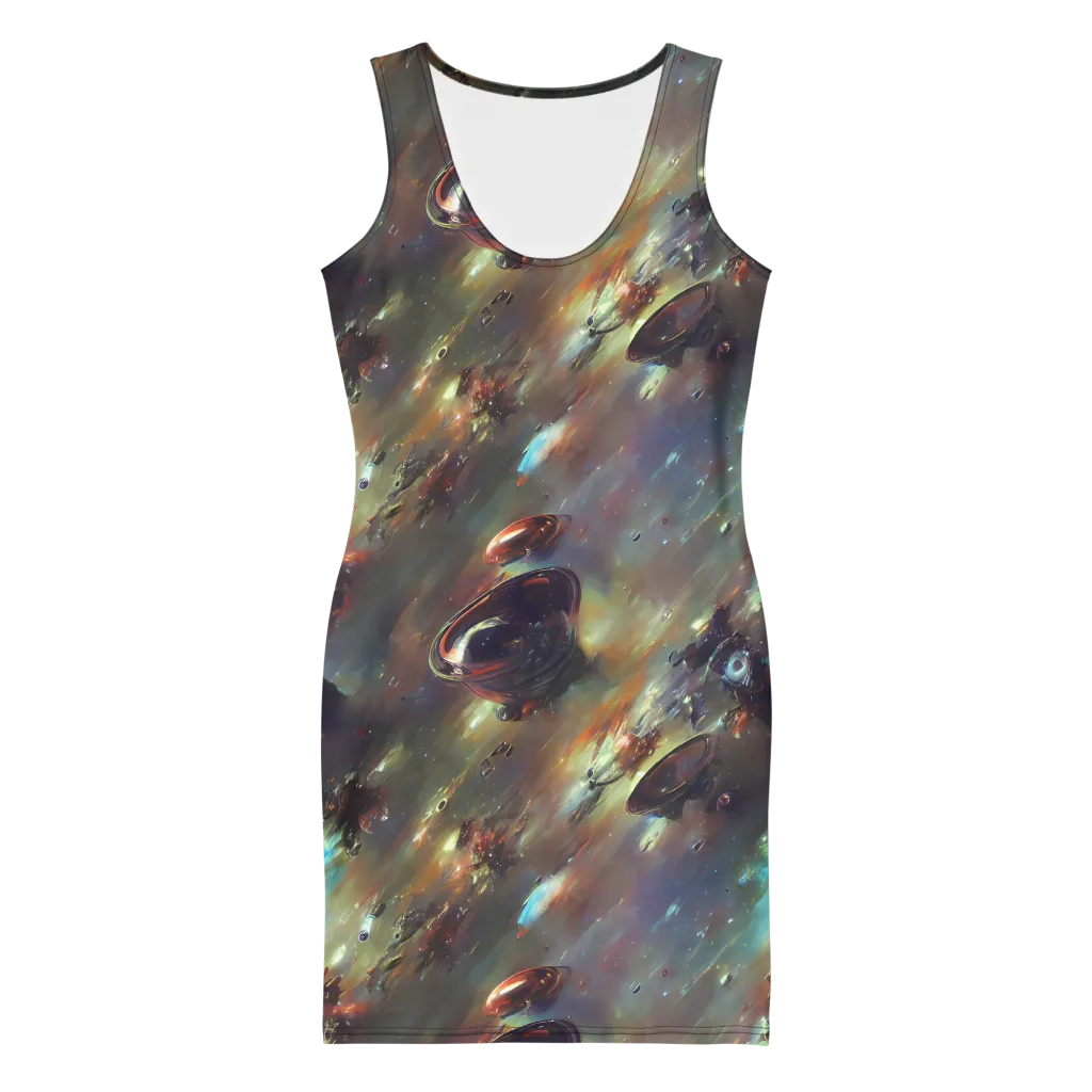 Chaos Crescendo on Bodycon Dress — Front
