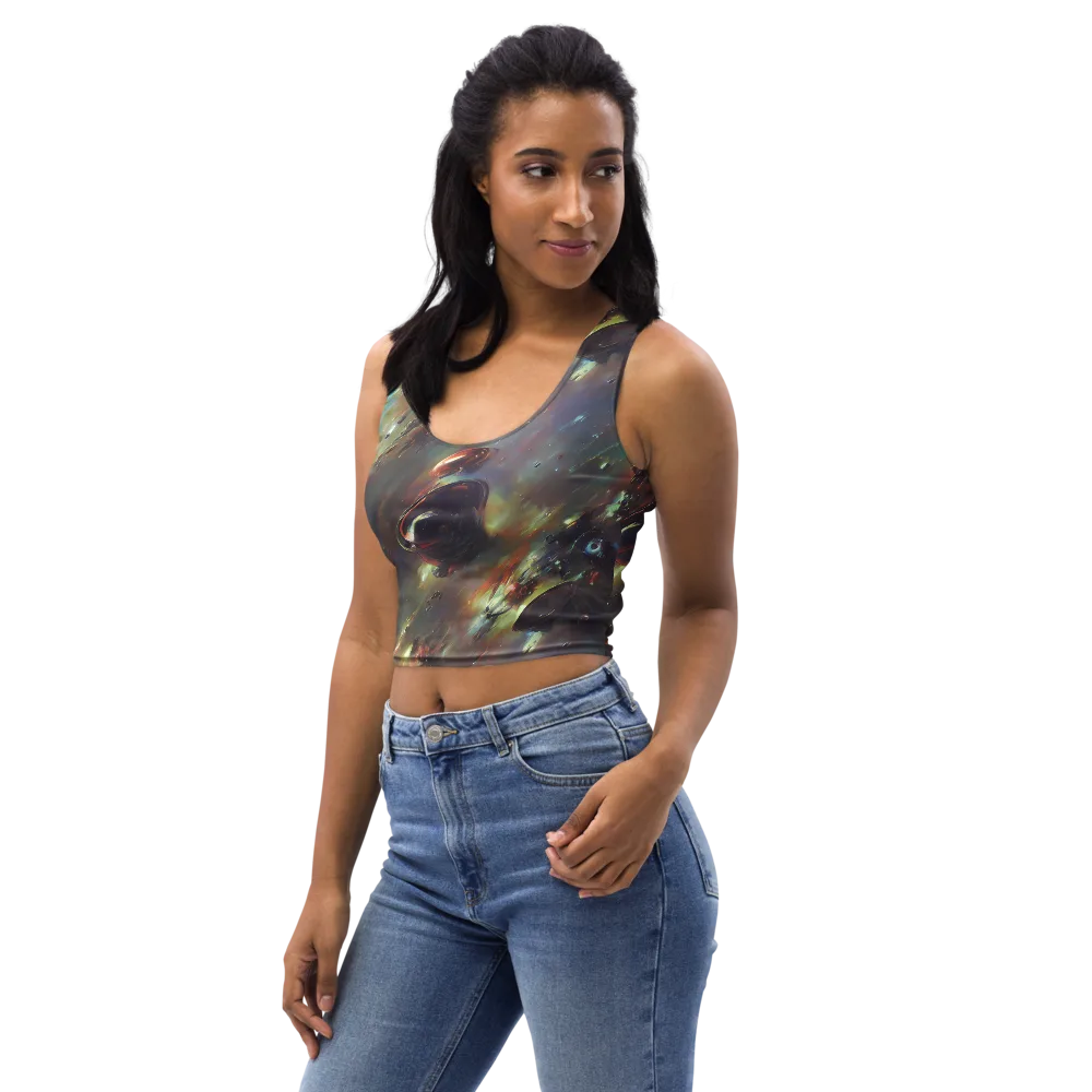 Chaos Crescendo on Crop Top — Left Front