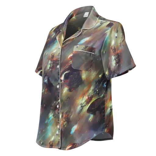 Chaos Crescendo on a Women's Short Sleeve Pajama Top
