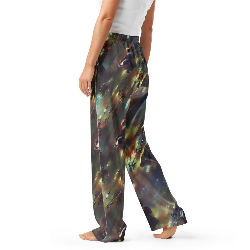 Chaos Crescendo on Women's Pajama Pants — Left