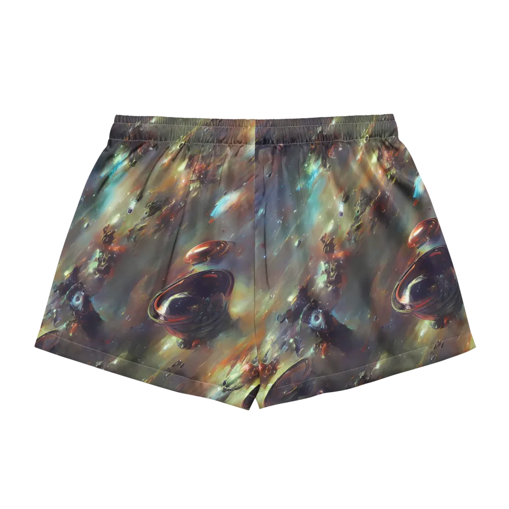Chaos Crescendo on Women's Pajama Shorts — Back