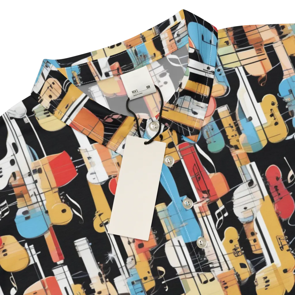 Jazz Mosaic on Men's Slim Fit Polo Shirt — Product details
