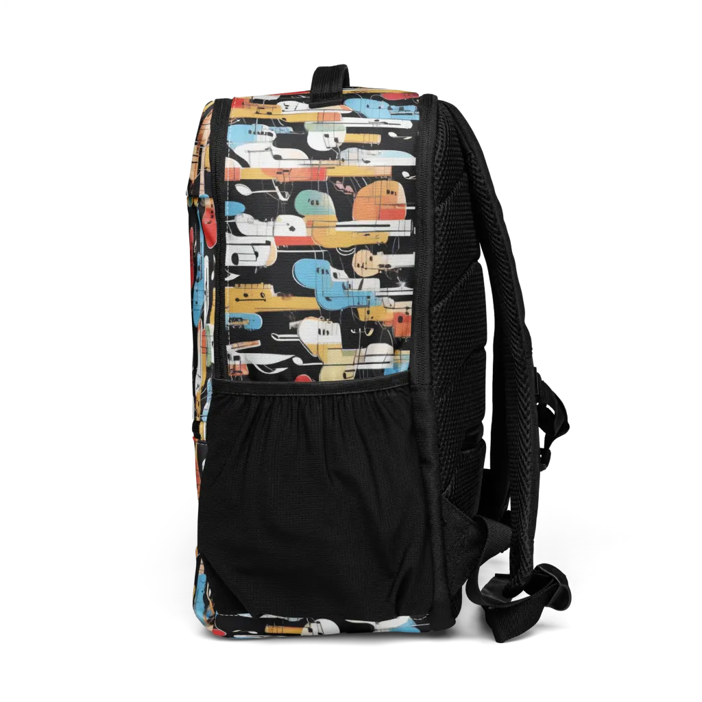 Jazz Mosaic on Utility Backpack — Left