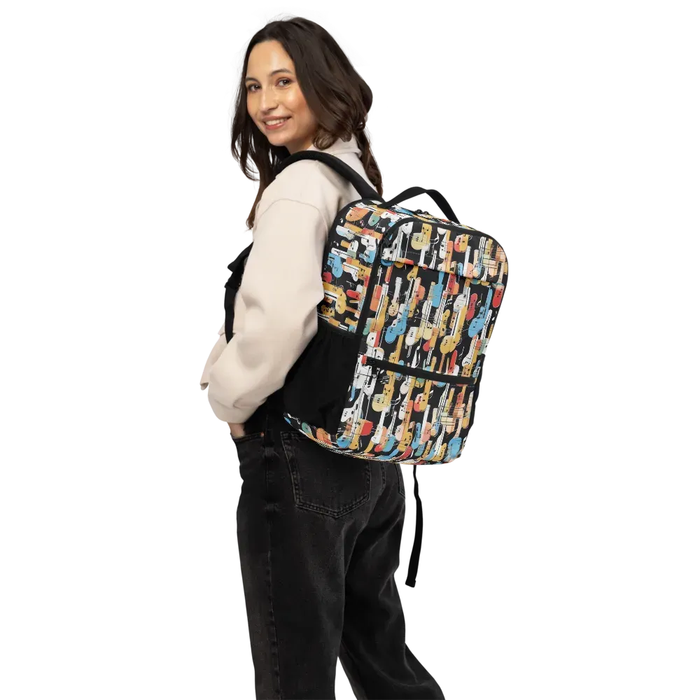 Jazz Mosaic on Utility Backpack — Back