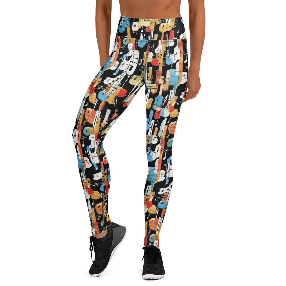 Jazz Mosaic on Yoga Leggings — Front