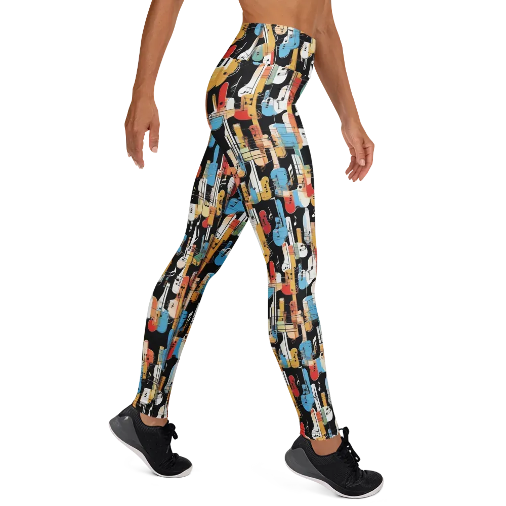 Jazz Mosaic on Yoga Leggings — Right