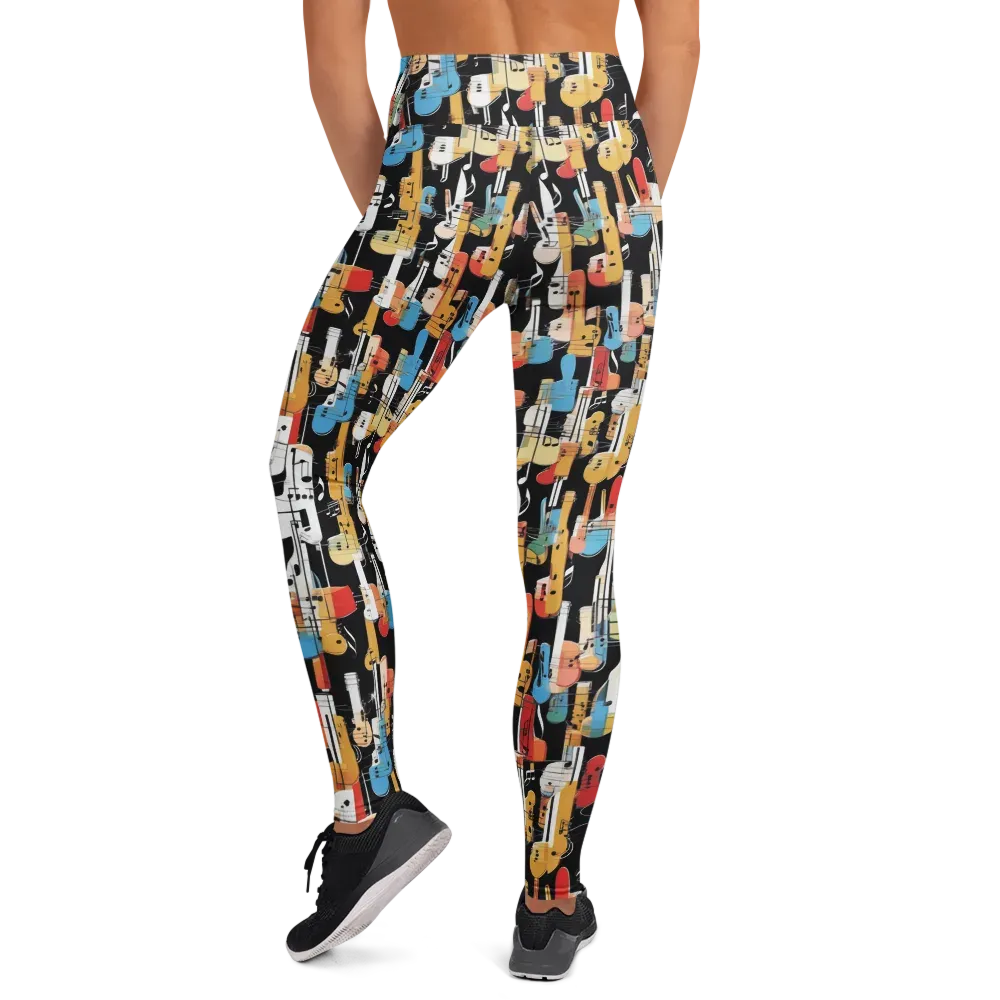 Jazz Mosaic on Yoga Leggings — Back