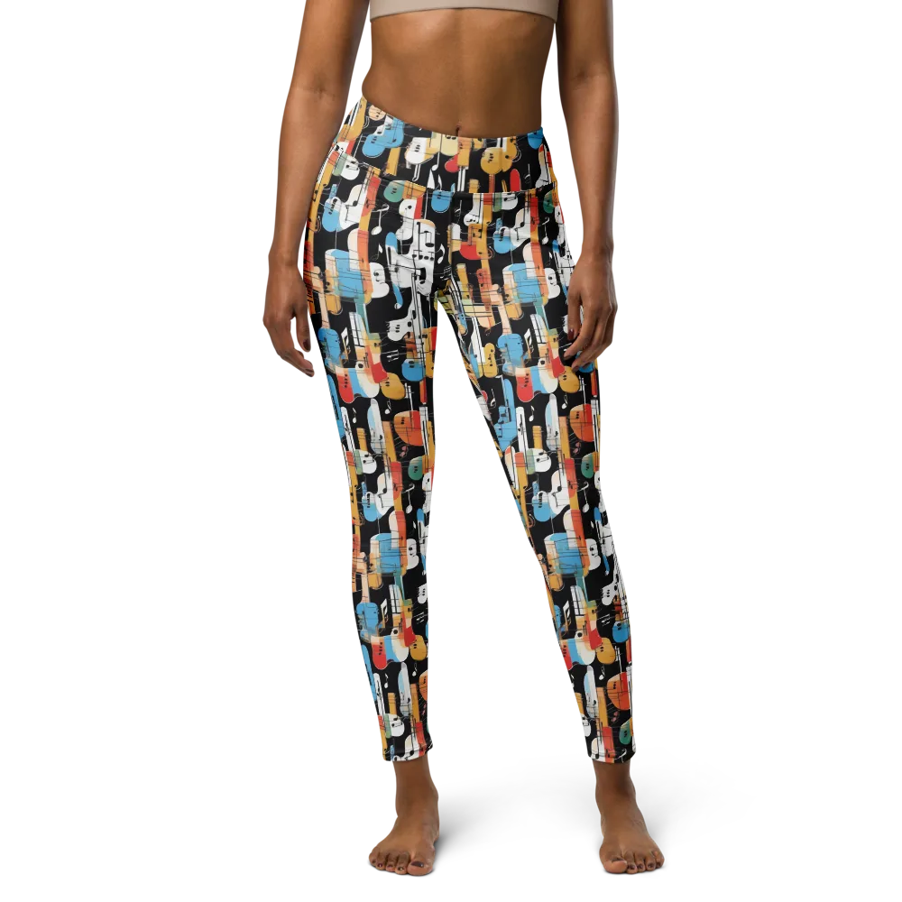 Jazz Mosaic on Yoga Leggings — Front