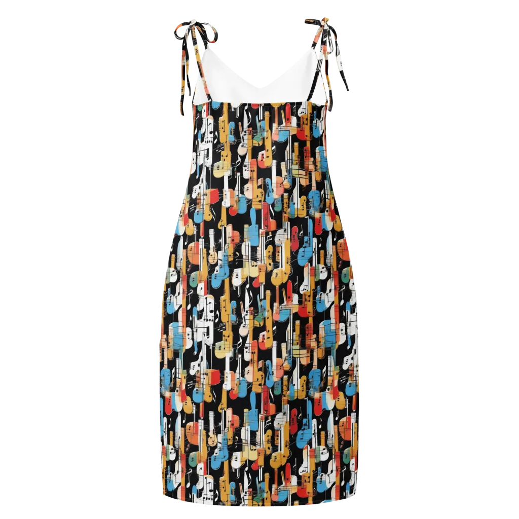 Jazz Mosaic on Slip Dress — Back