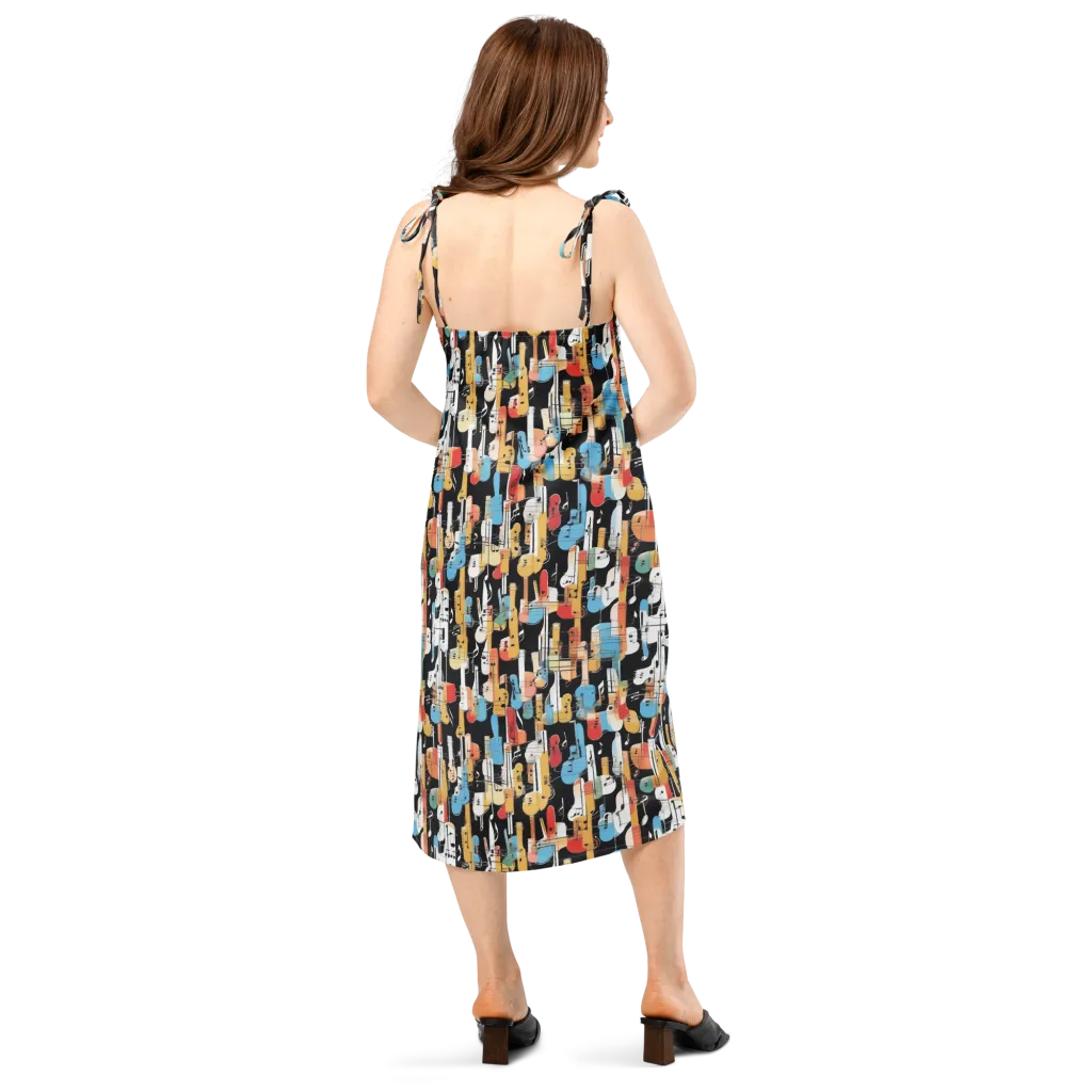 Jazz Mosaic on Slip Dress — Back