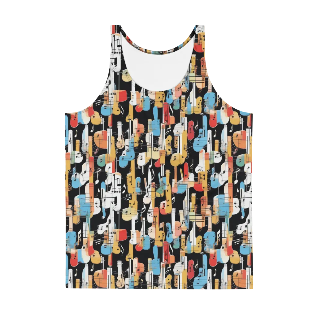 Jazz Mosaic on Men's Tank Top — Front