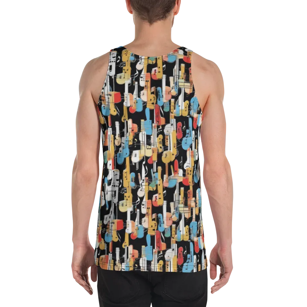 Jazz Mosaic on Men's Tank Top — Back