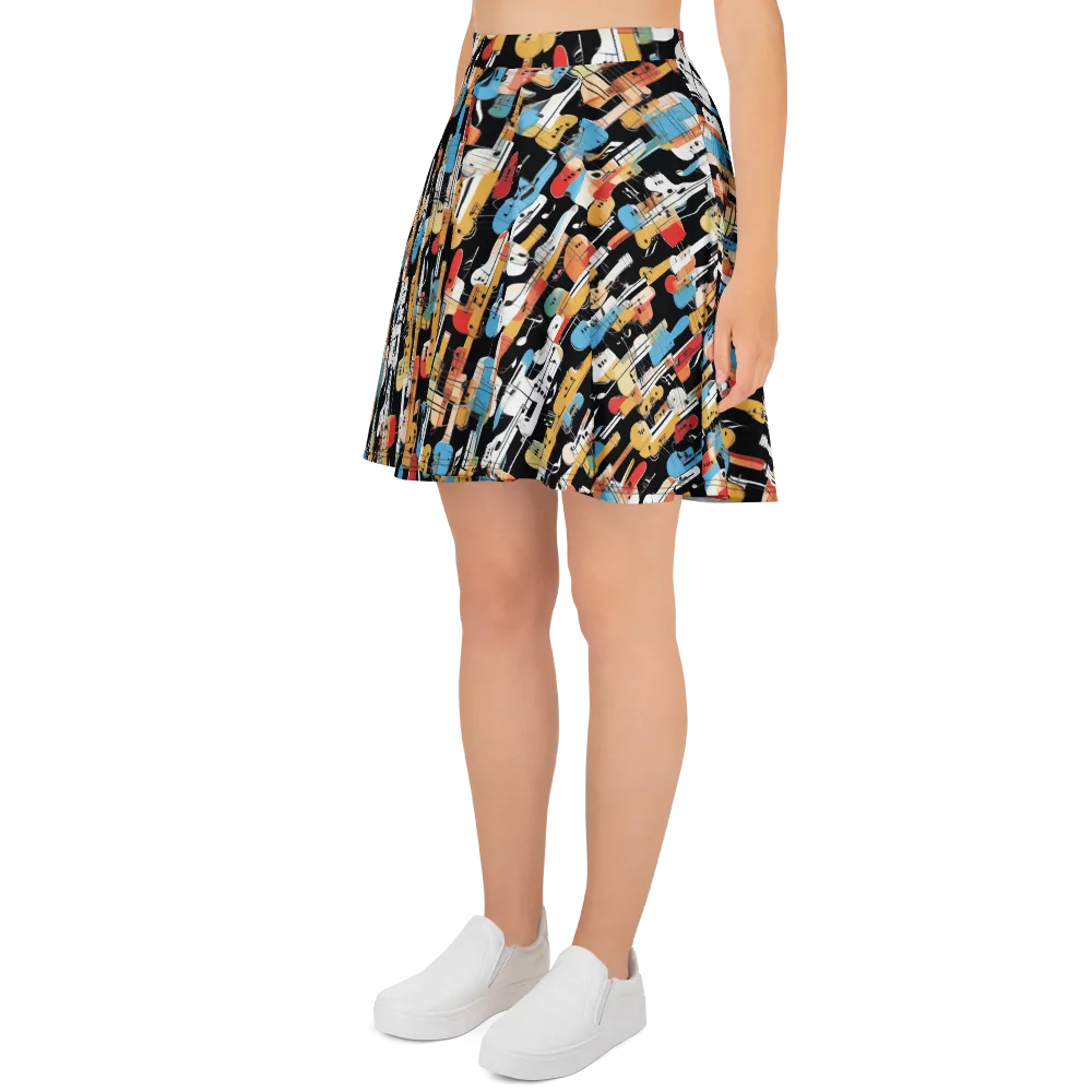 Jazz Mosaic on Skater Skirt — Left