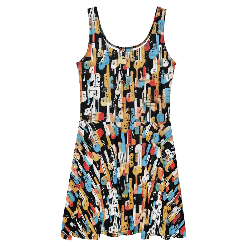 Jazz Mosaic on Skater Dress — Front
