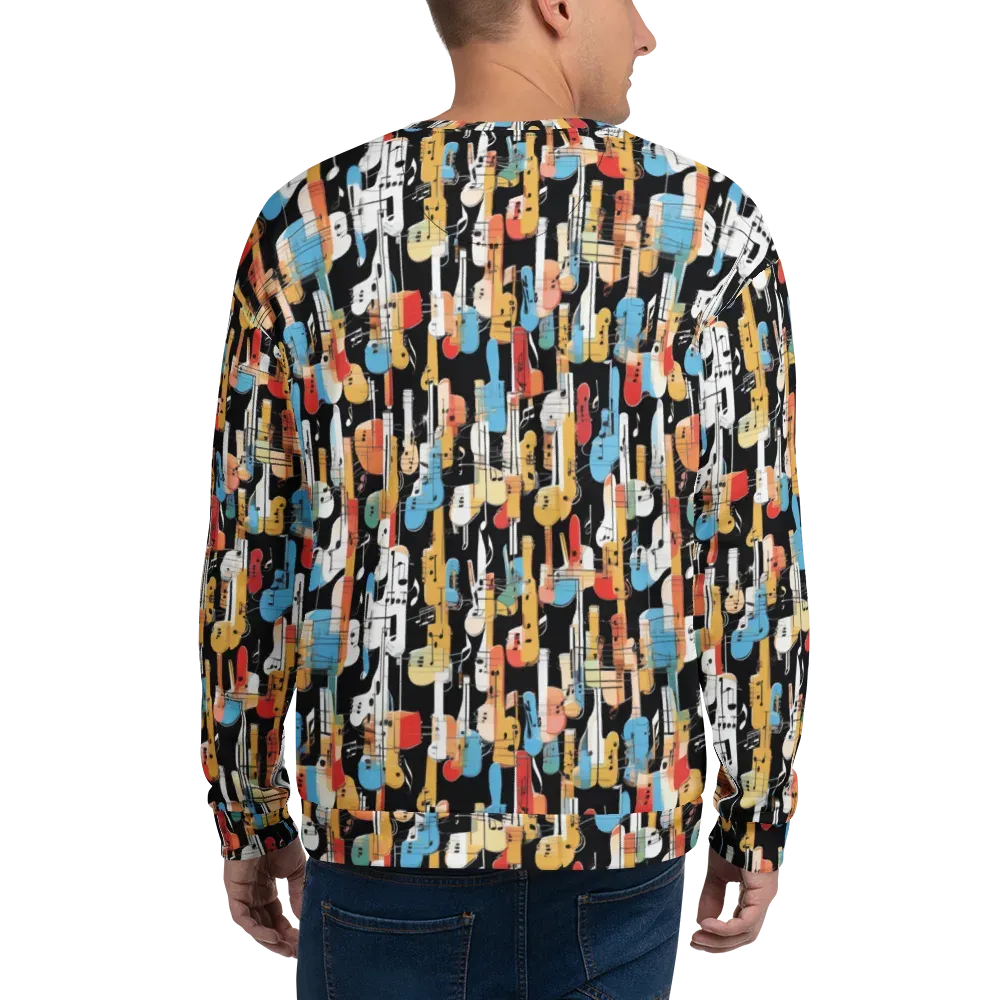 Jazz Mosaic on Sweatshirt — Back