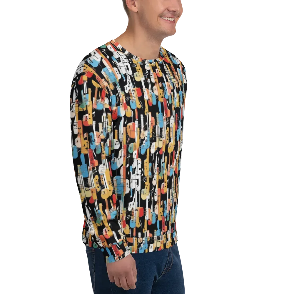 Jazz Mosaic on Sweatshirt — Right Front