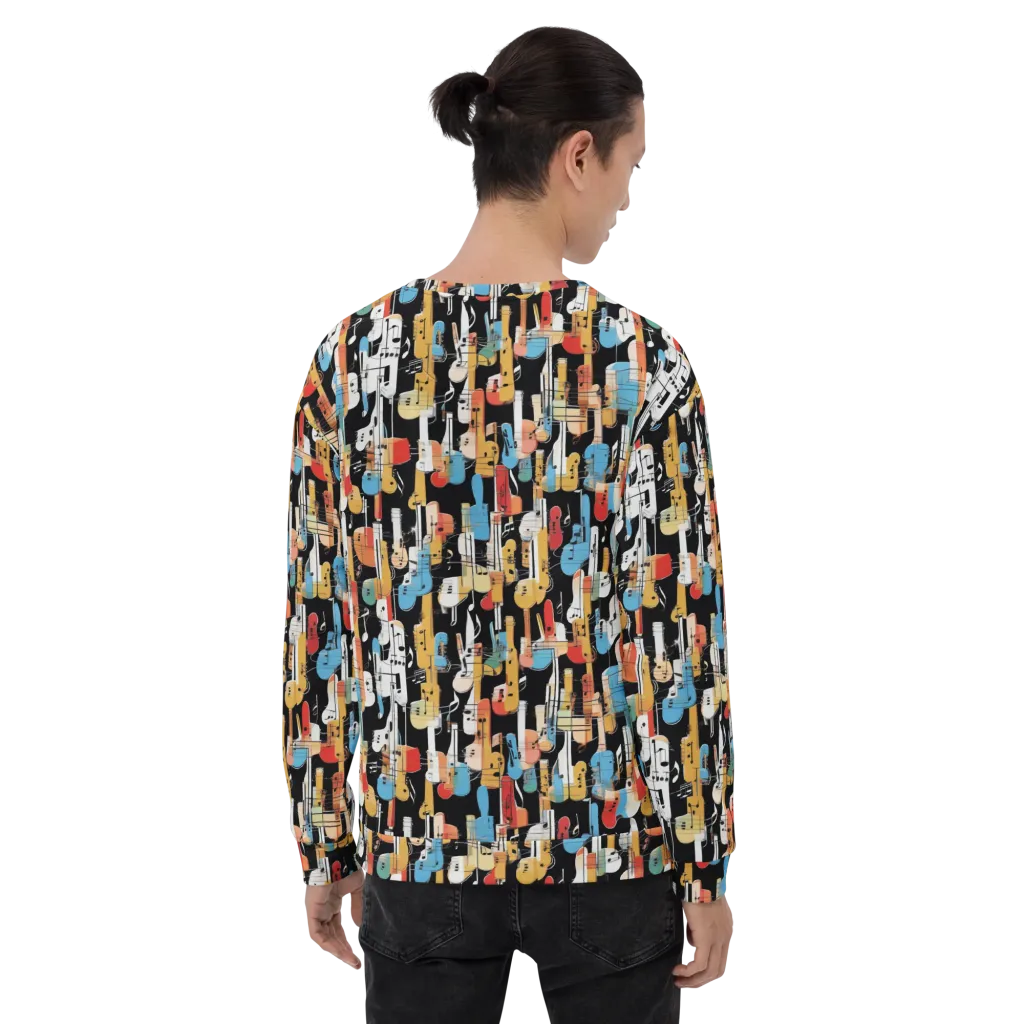 Jazz Mosaic on Sweatshirt — Back