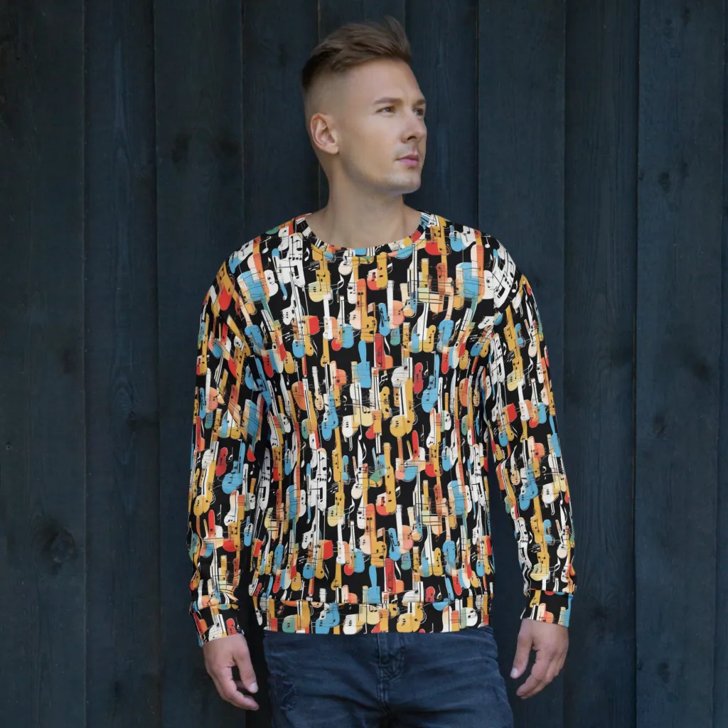 Jazz Mosaic on Sweatshirt — Front