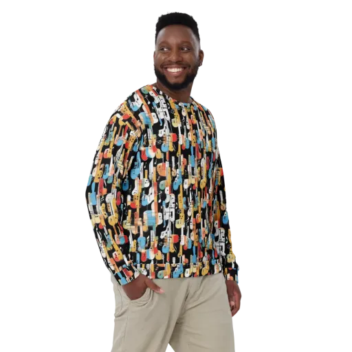 Jazz Mosaic on a Sweatshirt