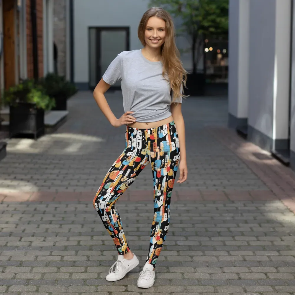 Jazz Mosaic on Leggings — Front