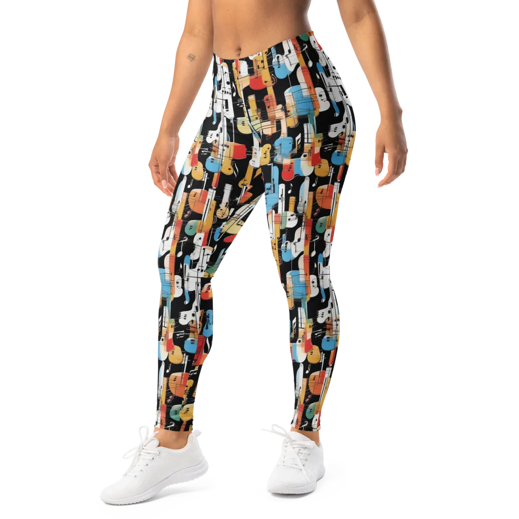 Jazz Mosaic on Leggings — Left Front