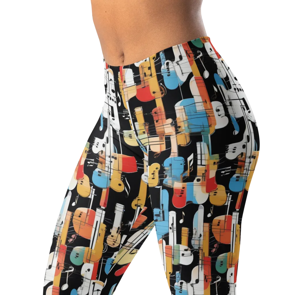 Jazz Mosaic on Leggings — Left Front