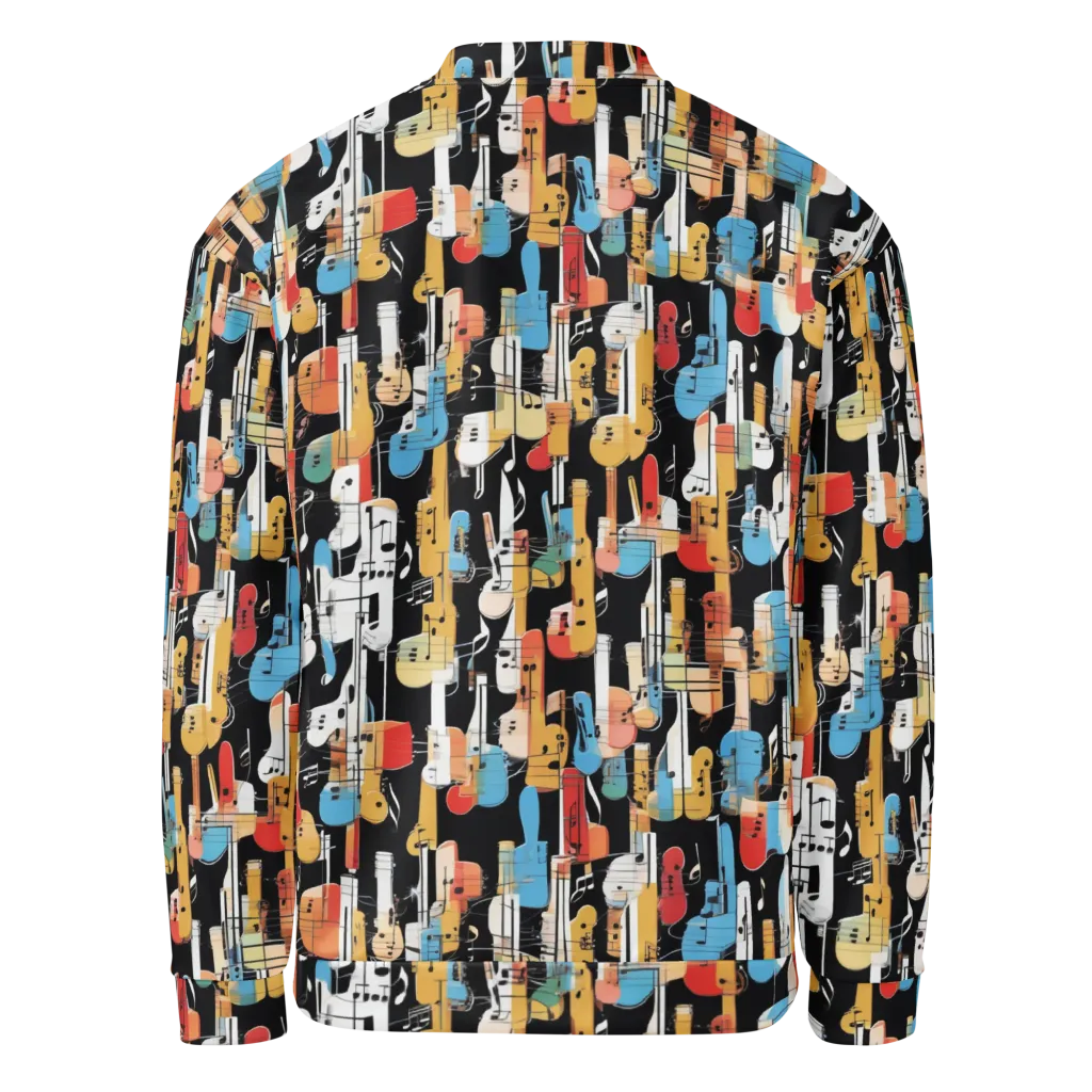 Jazz Mosaic on Bomber Jacket — Back