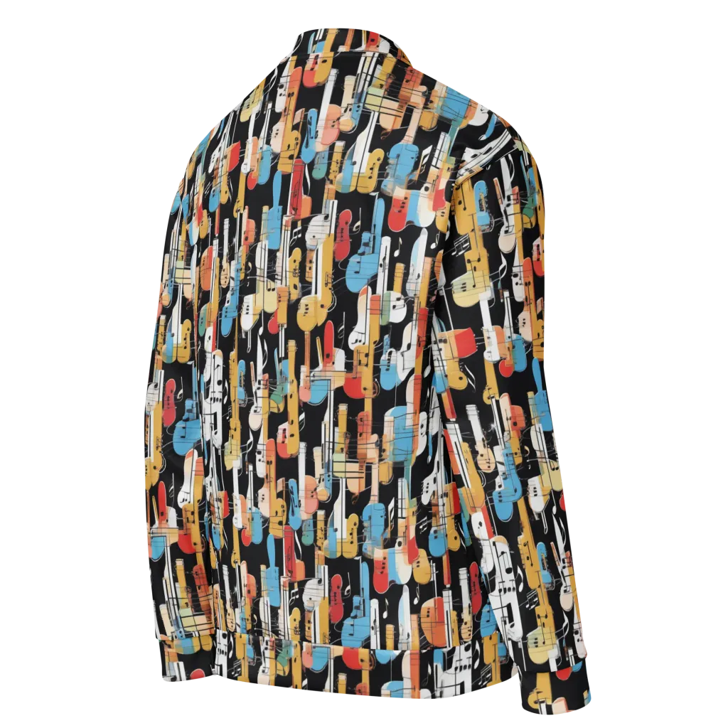 Jazz Mosaic on Bomber Jacket — Right Back
