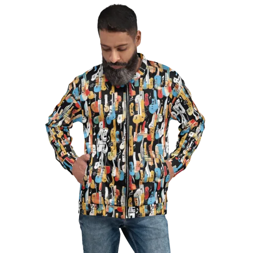 Jazz Mosaic on a Bomber Jacket