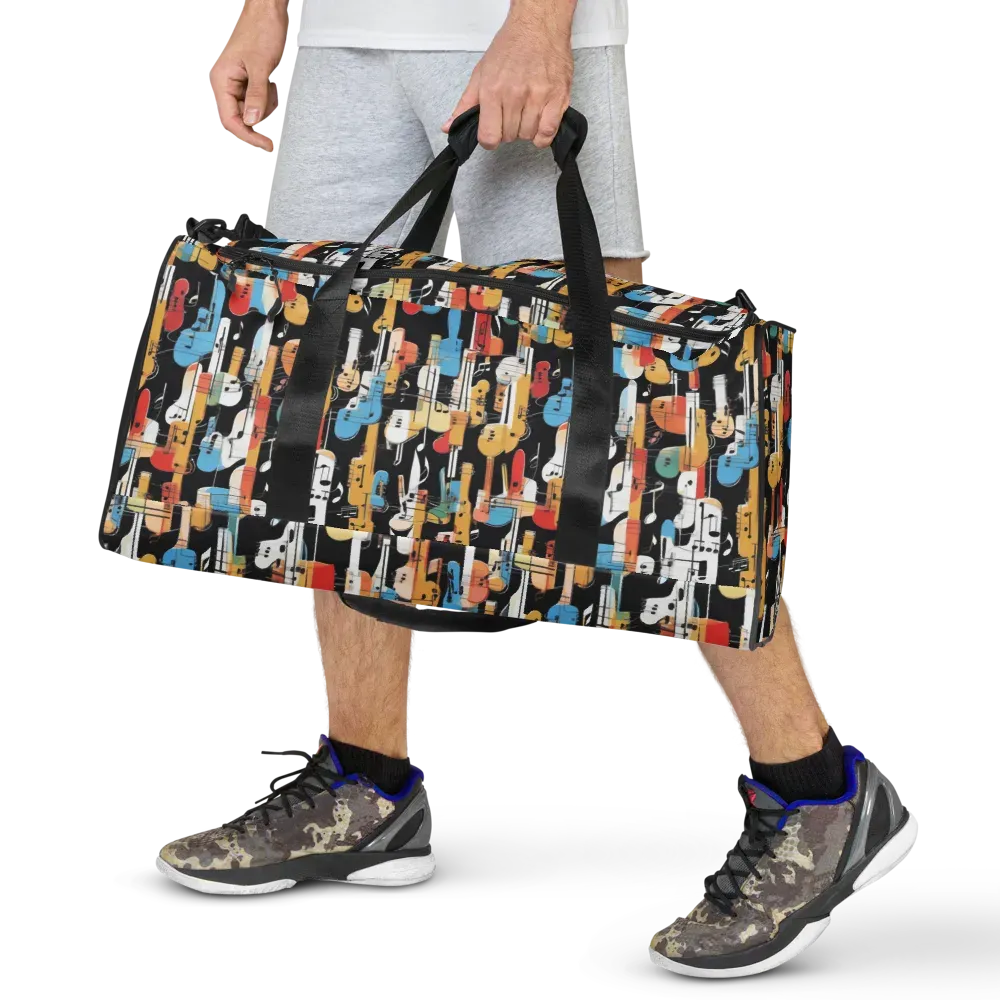 Jazz Mosaic on Duffle Bag — Front