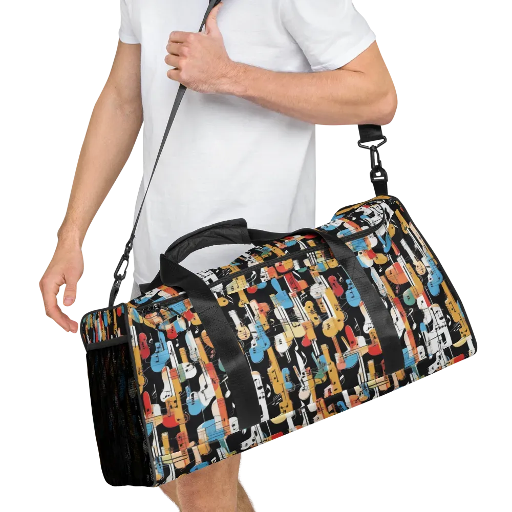 Jazz Mosaic on Duffle Bag — Right Front