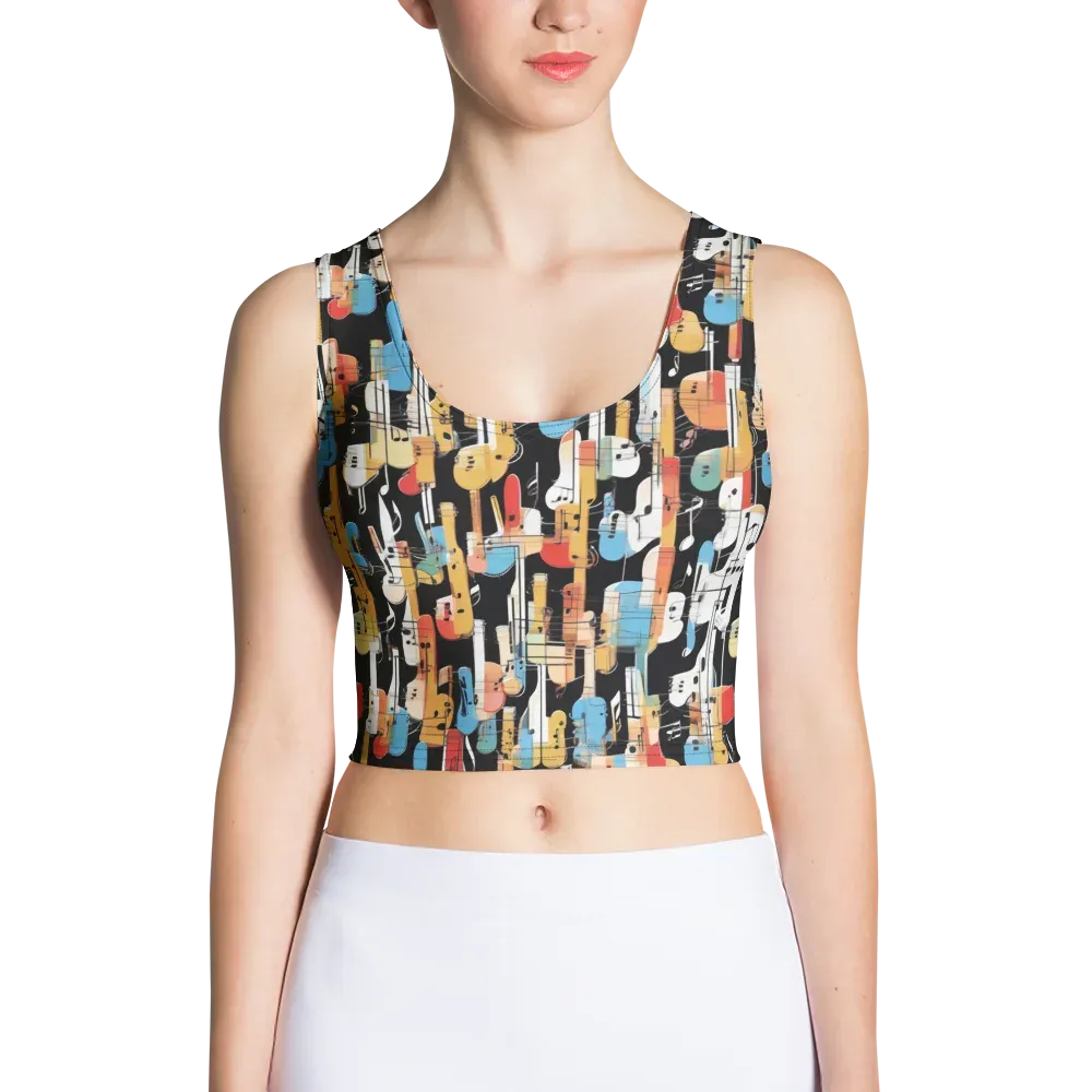 Jazz Mosaic on Crop Top — Front
