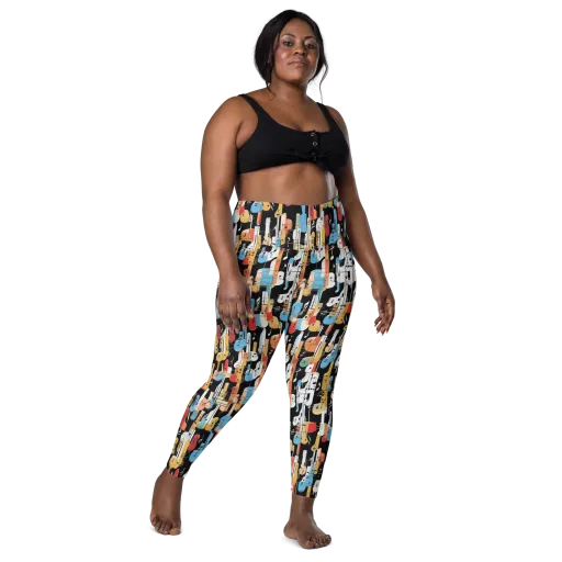 Jazz Mosaic on a Leggings with Pockets