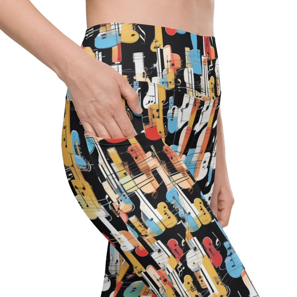 Jazz Mosaic on Leggings with Pockets — Product details
