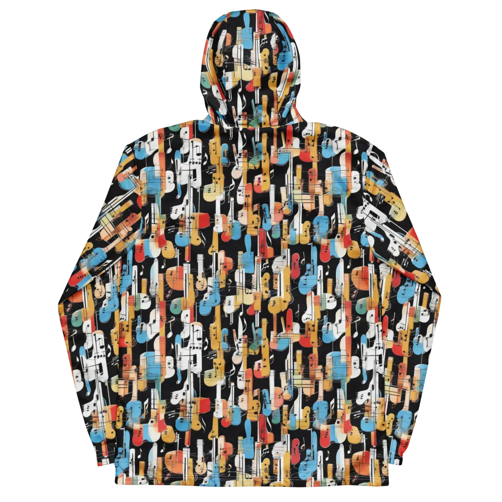 Jazz Mosaic on Men's Windbreaker — Back
