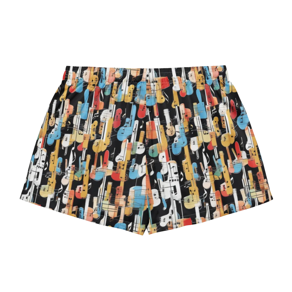 Jazz Mosaic on Women's Pajama Shorts — Back