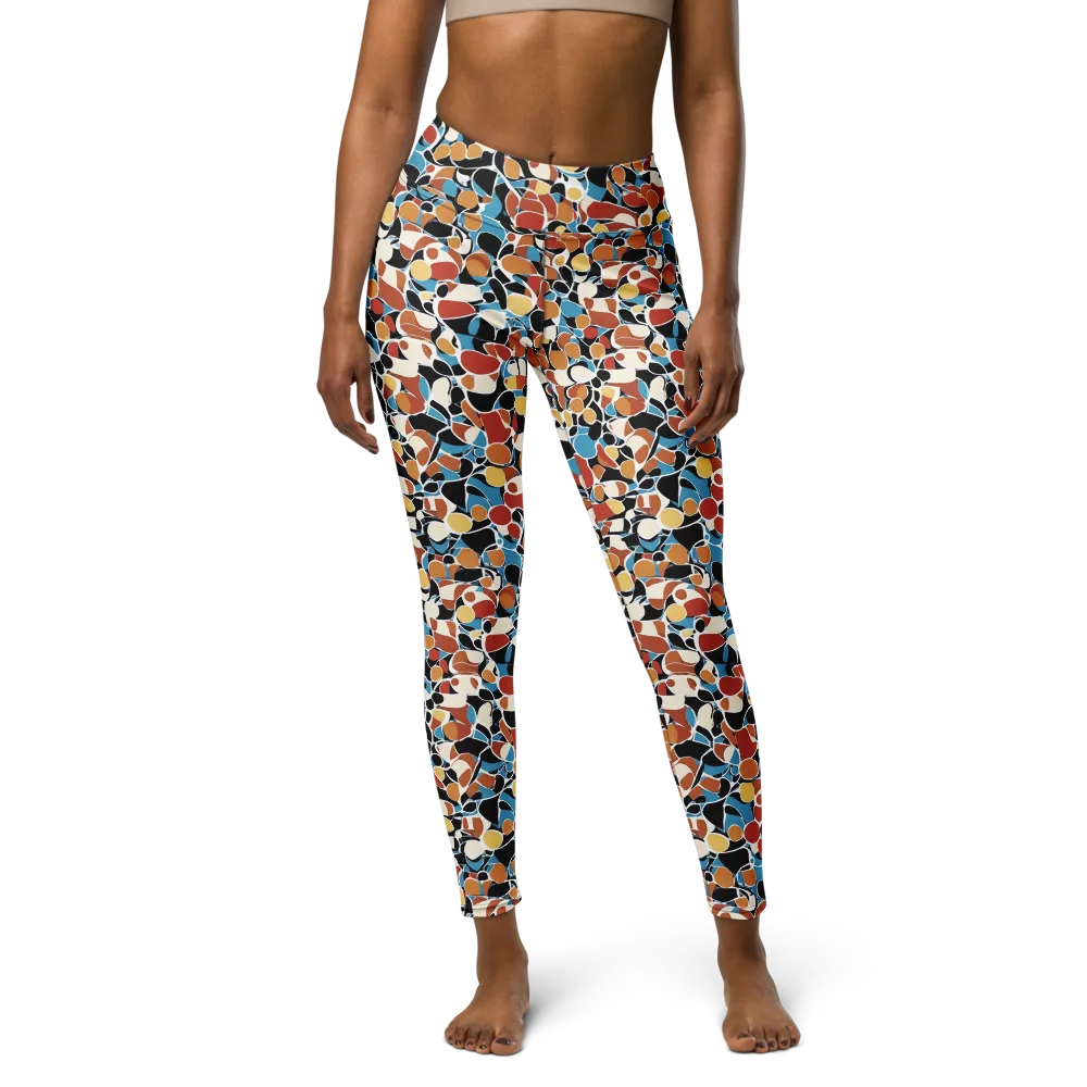 Terrazzo Pulse on Yoga Leggings — Front