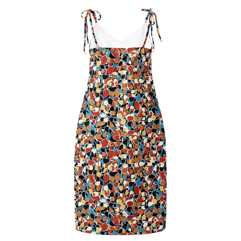 Terrazzo Pulse on Slip Dress — Back