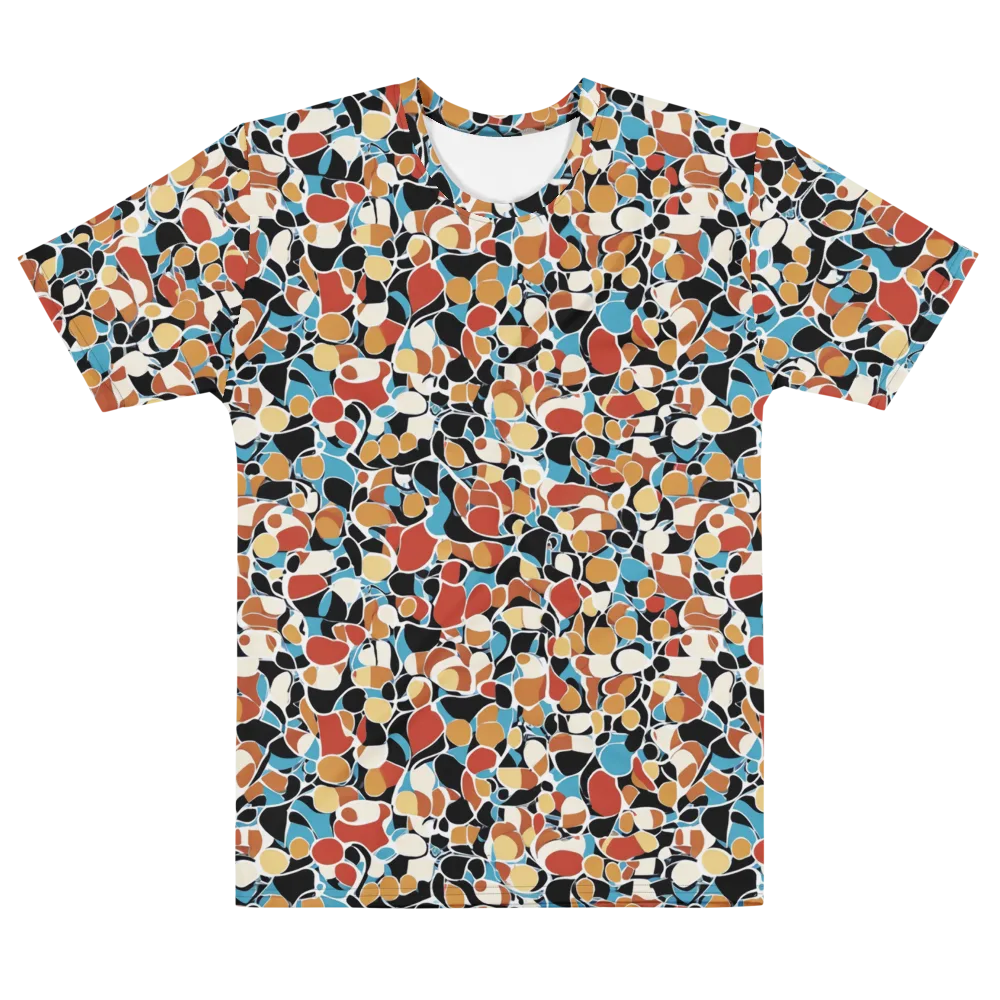 Terrazzo Pulse on Men's Cotton Crew Neck T-Shirt — Front
