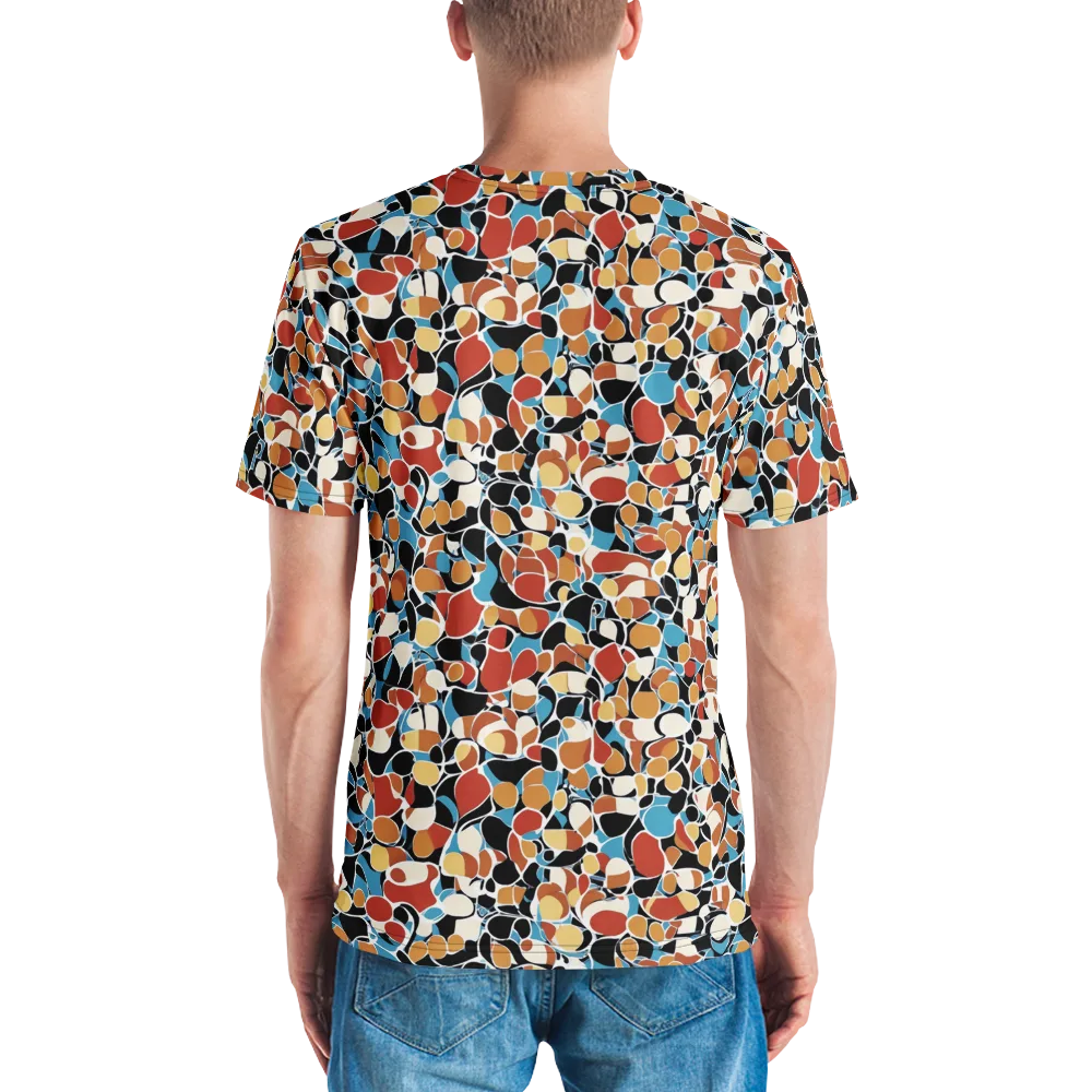 Terrazzo Pulse on Men's Crew Neck T-Shirt — Back